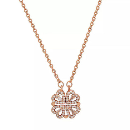 Clover Heart Necklace - Rose Gold (Limited Edition)